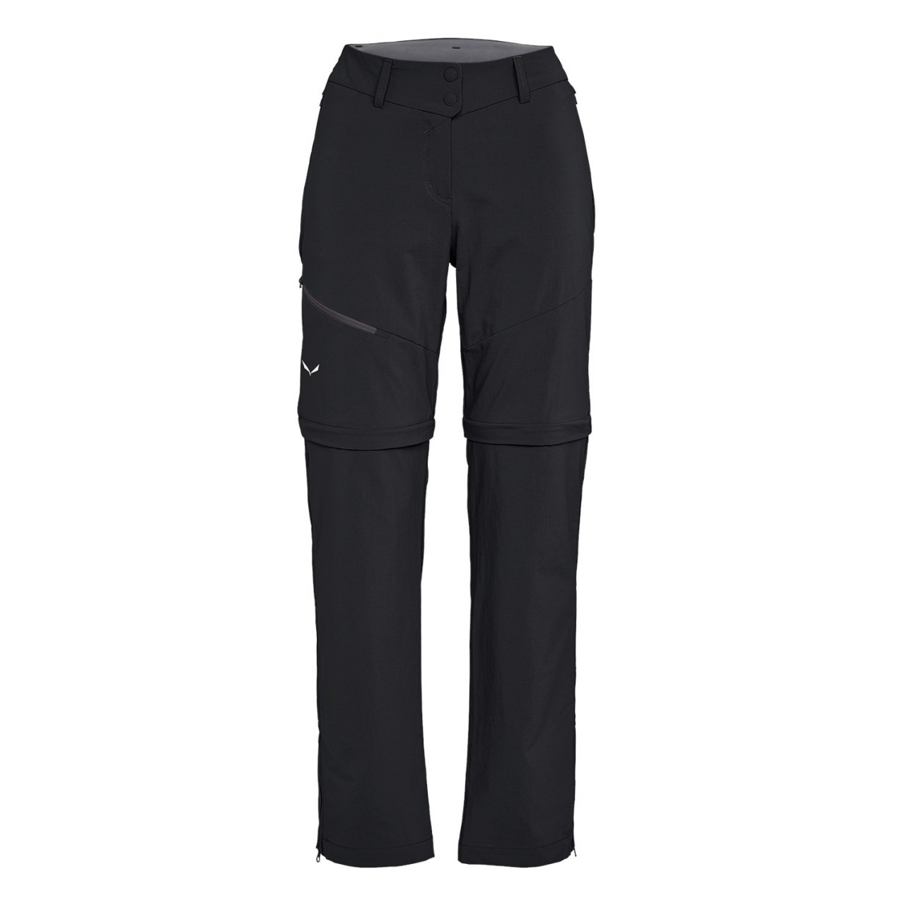 Pantalones Softshell Mujer Chile - Salewa Puez 2 Durastretch Zip-Off - Negras - XULM-02598